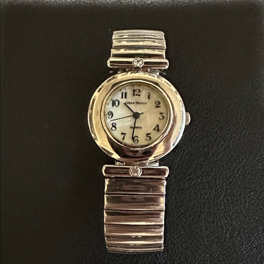 Jossa Watch Quartz Mother Of Pearl Dial Stainless Steel Stretch Band